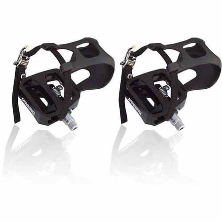 Spin® Dual-Sided SPD-Compatible Indoor Cycling Pedals, Platform and Clipless, Standard Thread