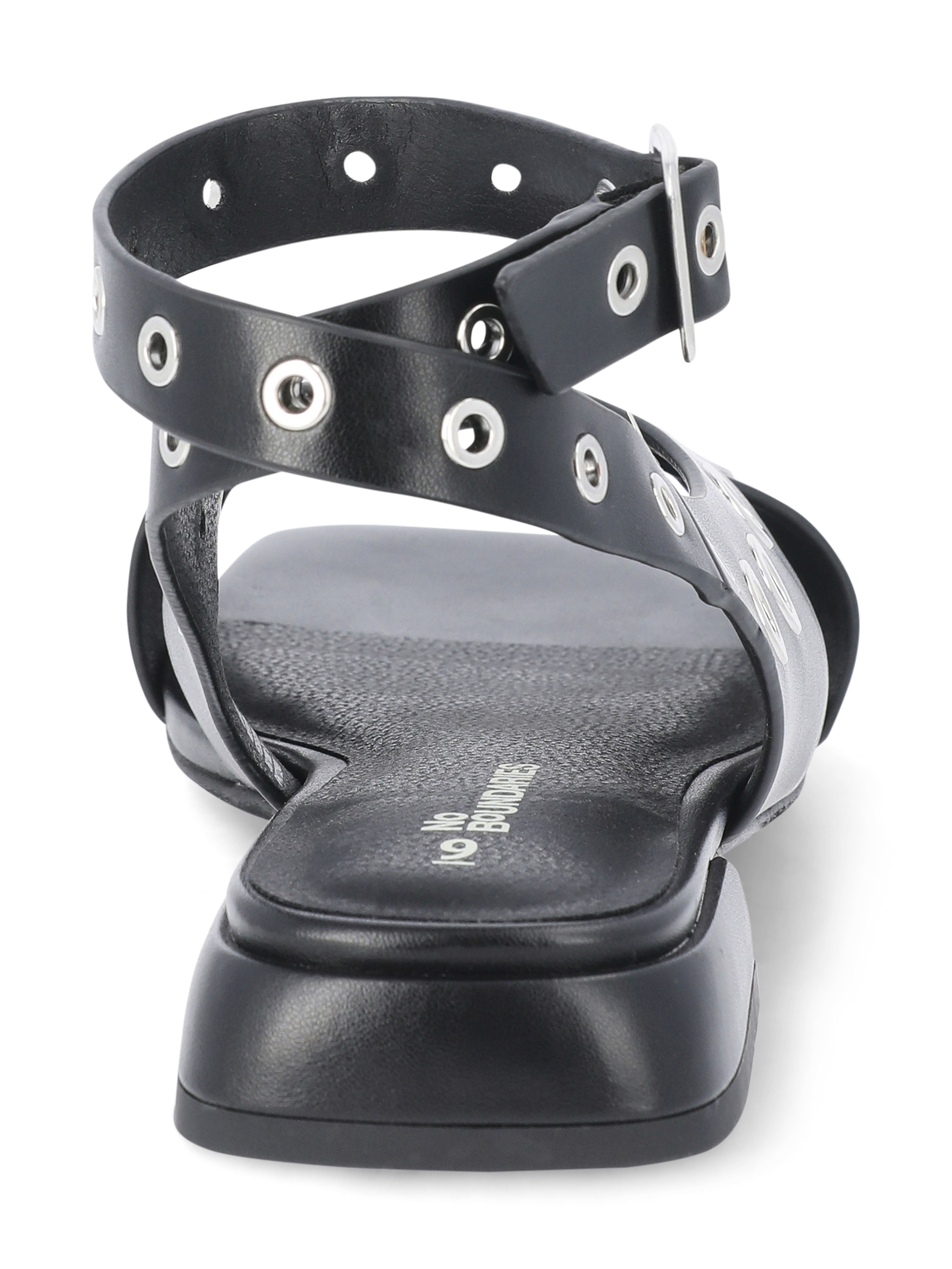 No Boundaries Women's Strappy Grommet Sandals