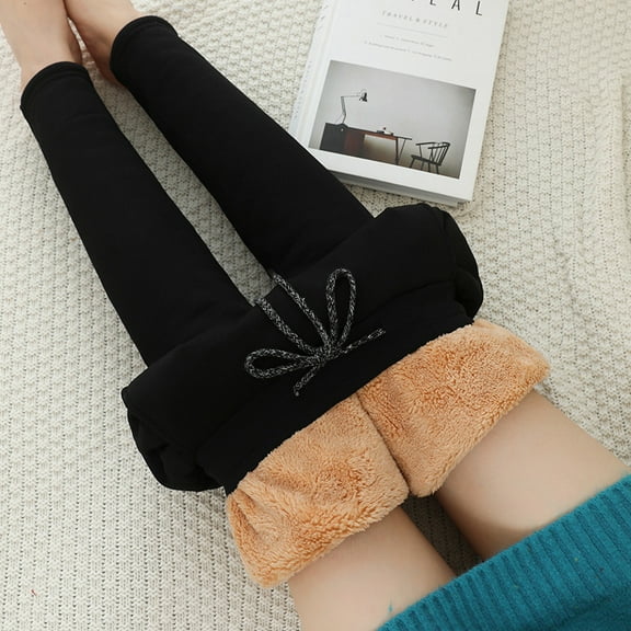 Real Pat# Gray Sports Pants High Waist Loose Student Female Joker Pants Lamb Wool Straight Pants One Velvet Cotton Pants Black L