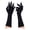 Black, variant on Black Cat Paw Gloves, Therian Fursuit Paws, Long Furry Claw Gloves for Cosplay