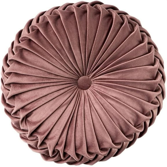 BH-JJSMGS Round Throw Pillow for Couch Decorative 3D Pumpkin Velvet Round Floor Pillow Cushion for Home Bed and Car Decor