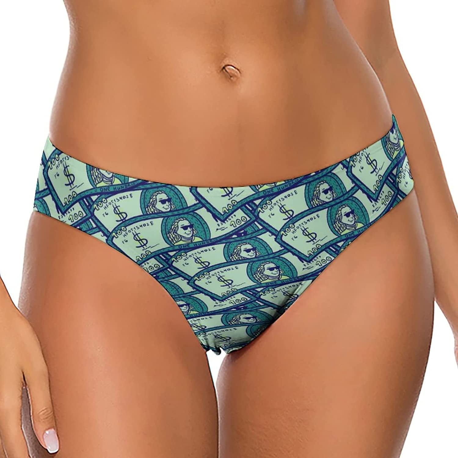 Dollars Banknotes Women's Thongs Sexy T Back GStrings Panties