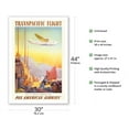 thumbnail image 3 of Transpacific Flight - It’s A Small World - Vintage Airline Travel Poster by Paul George Lawler c. 1940s - Fine Art Matte Paper Print (Unframed) 30x44in, 3 of 4