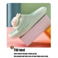 thumbnail image 5 of Xfvqtps Toddler Slippers Cute Animals Thick Bottom Soft Sole Non Slip Comfortable Breathable Indoor and Outdoor PVC Slippers Green, 5 of 9