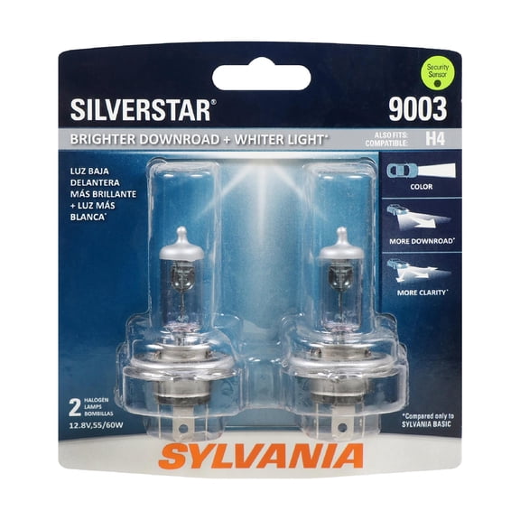 Sylvania 9003 SilverStar Capsules, 2 pack, Compatible with Multiple Cars