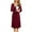 Red, variant on Todaioua Maternity Dresses for Women 2024 Long Sleeve Striped Printed Nursing Dress for Breastfeeding Casual