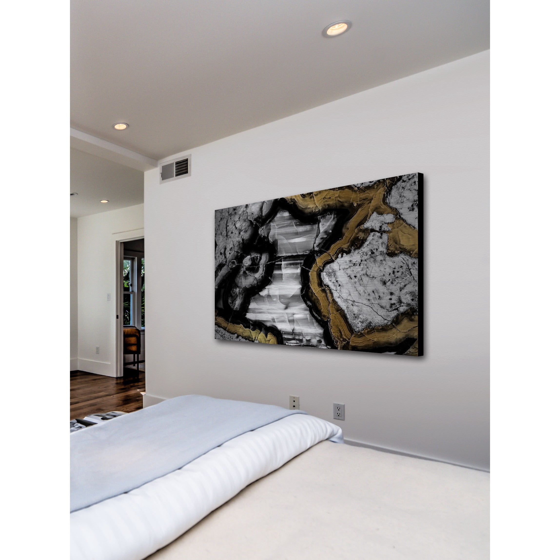 Marmont Hill - "Center Caving" Painting Print on Brushed Aluminum