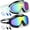 Black & Green, variant on GPED Kids Swim Goggle, 2 Pack Swimming Goggles, Anti-UV Anti-Fog No Leaking Swim Glasses for Children Age 4-14