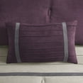 thumbnail image 6 of GDF Studio 7-Piece Cozy King Comforter Set, Faux Suede Bedding Set with Embroidered Pillows, Purple, 6 of 9