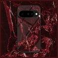 thumbnail image 3 of ELEHOLD For Google Pixel 10 Shockproof Case,Rugged Tempered Glass Back Marble Pattern Reinforced Rubber Bumper Protective Cover With Lens Cover Protection,Black, 3 of 12