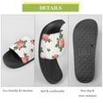 thumbnail image 7 of GZHJMY Stylish Slides for Women Men, Pink Striped Flower Soft Flexible Slip-on Sandals Slippers, 7 of 7