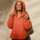 thumbnail image 1 of Chaquetas y abrigos casuales con capucha de manga larga para mujer, chaqueta acolchada tipo jersey de algodón con mangas acolchadas, color liso, abrigo informal de invierno cálido con capucha y bolsil, 1 of 9