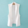 thumbnail image 1 of Gilet Sans Manches à Double Boutonnage Décontracté pour Femmes, 1 of 3