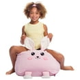 thumbnail image 2 of Posh Creations Animal Bean Bag Chair, Soft Cover, Kids, 1.5 ft, Pink Bunny, 2 of 3