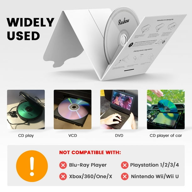 Reshow Laser Lens Disc Cleaner kit for CD & DVD Player Without