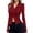 A-Red998, variant on XIAOCHA Women Ruched Button Down Shirt Long Sleeve Collared Fitted Crop Blouse Stretchy Casual Office Going Out Top