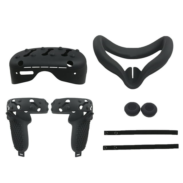 Ensemble de Coussins Faciaux avec Housse de Poignée de Manette de Jeu Protectrice pour Oculus Quest 2