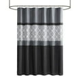thumbnail image 1 of Rideau de Douche Brodé en Microfibre Polyester Design Donnell 510 Noir/gris, 1 of 5