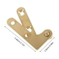 thumbnail image 2 of COMPUKAS 4 Pares Bisagras Ocultas De Dorado Para Puertas De Madera Con Vintage Elegante, 2 of 7