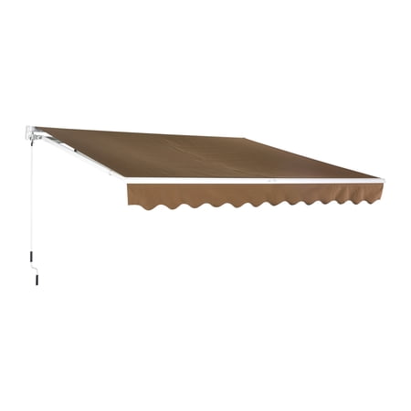 x retractable 8 13 awning 13' 8' Outsunny Awning Sun Retractable x Patio Manual