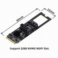 thumbnail image 7 of CY NGFF Key B+M PCI Express to SATA 3.0 6Gbps Dual Ports Vertical Horizontal Adapter Converter Hard Drive Extension Card JMB582 2280, 7 of 7