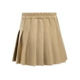 thumbnail image 2 of TTAO Kids Girls School Uniform Skirts Pleated Skater Tennis Skirts A-Line Mini Skirts Skorts Age 5-16 Years Khaki 9-10, 2 of 7