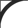thumbnail image 3 of 2"W x 18"D x 18"H Legacy Steel Bracket, Hammered Black, 3 of 12