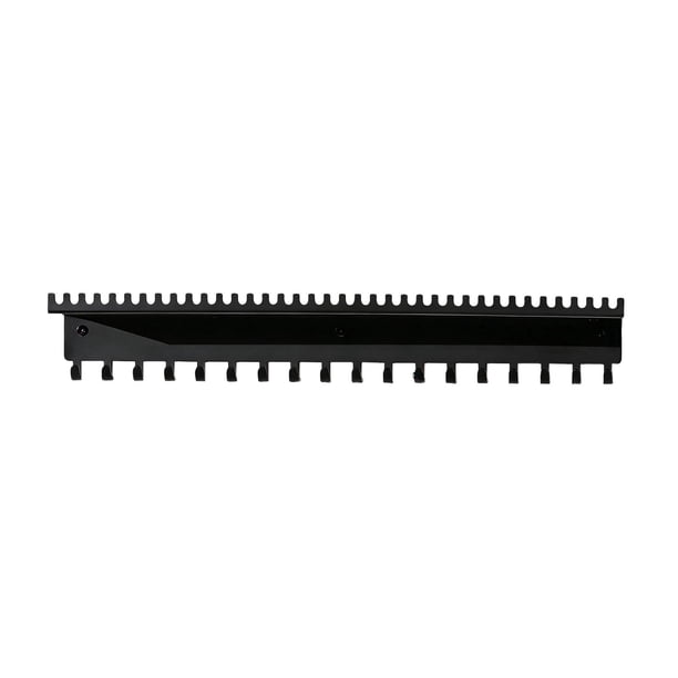 Organizador de collares de pared con bandeja, estilo nórdico, estante colgante multiusos. negro