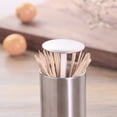 thumbnail image 5 of Lingouzi Stainless Steel Toothpick Holder Stash Curing Dent Toothpick Dispenser, 5 of 5