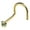 Yellow Gold - 1.5mm stone, variant on 22G Solid 14Kt Gold Nose Screw Stud with Prong Set real Alexandrite Gemstone, 14kt Yellow Gold or 14kt White Gold - June Birthstone Nose Ring-NSYG_ALX-2MM
