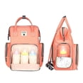 thumbnail image 5 of Baby Diaper Bag Backpack Large Capacity Fashion Mummy Nappy Bag Nursing Bag Travel for Baby Care Black, 5 of 5