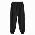 thumbnail image 5 of NOLDARES Boys Joggers Pants Toddler Quick Dry Lightweight Hiking Pants Kids Pull On Sweatpants(Black,3-4 Years), 5 of 7