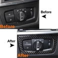 thumbnail image 3 of For - F30 F31 F32 F33 F34 3Series 328I 325I 2012-2020 Auto Headlight Switch Frame Interior Cover Trim Carbon Fiber, 3 of 7