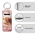 thumbnail image 6 of Yuyamidu Highland Cow Chapstick Holder Keychain for Women Cherry Blossom Lipstick Sleeve Pouch Pink Lip Gloss Holder Heart Lip Balm Holder Keyring for Lipstick, 6 of 6