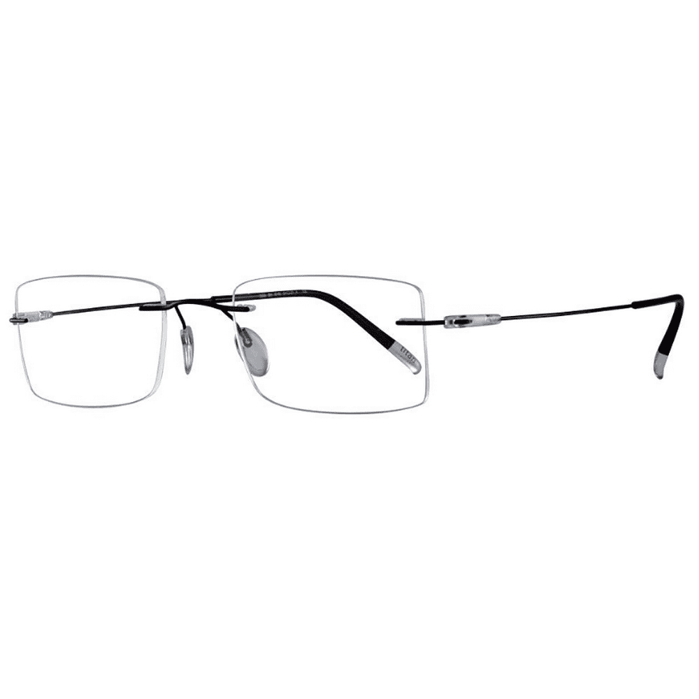 Silhouette 5500 BH 9140 Rimless Eyeglasses Silver Black 51mm Walmart