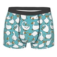 thumbnail image 4 of Goofa Cartoon Funny Goose Printed Men's Boxer Briefs Underwear, Moisture-Wicking Underwear, Trunk,Soft and Breathable Cotton Underwear-, 4 of 9
