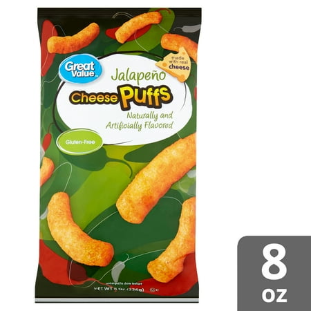 Great Value Jalapeño Cheese Puffs, 8 oz