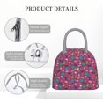 thumbnail image 4 of Fotbe Summer Flamingo Bolsa de Almuerzo con Estampado, Lonchera Aislada, Contenedor de Comida Reutilizable Tipo Cooler a Prueba de Fugas, 4 of 6