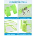 thumbnail image 3 of Mochila transparente aprobada por el estadio Paxiland de 30 x 30 x 15 cm, color verde, 3 of 7