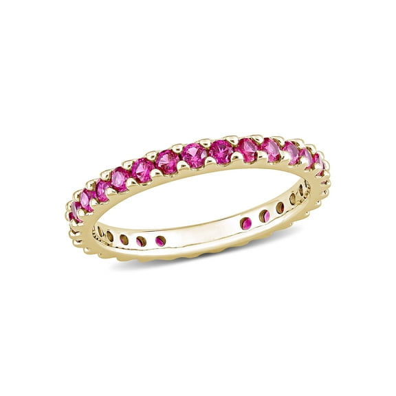 Everly Women's Created Ruby 10k Yellow Gold Ring