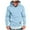 D1-Light Blue67, variant on Men's Heather Raglan Faux Layer Hem Hoodie Drawstring Small Leather Tag Long Sleeve Pullover Everyday Layer Sweatshirts With Pocketv