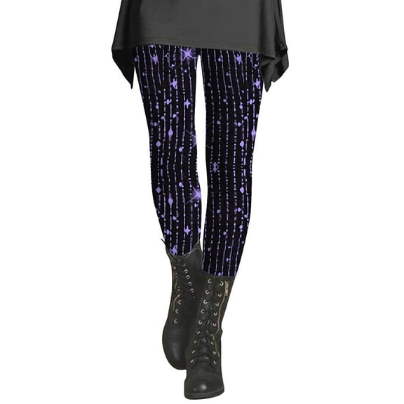 Tummy Control leggings for women Sequin Printed Fashionable Casual Slimming Bottom Pants Women's Fashion Clothing Workout Soft Yoga Pants for Running