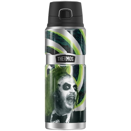 Beetlejuice Metallic Beetlejuice THERMOS STAINLESS KING Stainless Steel Drink Bottle, Vacuum insulated & Double Wall, 24oz