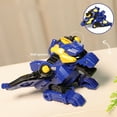 thumbnail image 4 of Dinosaur Transform Car Toy, Collision Deformation Robot Vehicle, Push-Pull Wheels Engineering Play, Blue Plastic Interactive Learning Gift for Boys, 4 of 8