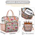 thumbnail image 5 of Pioneer Flower Floral Print Pattern Womens Lunch Box for Work,Insulated Large Lunch Bag for Tween and Teen,Loncheras Para Mujer,Leakproof Adult Lunch Bag for Work,Beach,Travel,Picnic,Camping, 5 of 7