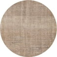 thumbnail image 1 of Ahgly Company Machine Washable Indoor Round Contemporary Dark Almond Brown Area Rugs, 4' Round, 1 of 7