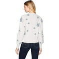 thumbnail image 3 of Rebecca Taylor Floral Jacquard Wool-Blend Sweater, Pearl Grey/Silver - Large, 3 of 3