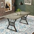 thumbnail image 3 of 5x7 Washable Area Rug for Living Room, Boho Floral Black Rug with Non Slip Backing, Soft Low Pile Carpet for Bedroom, Dining Room, Nursery, Entryway & Hallway, Easy Care Machine Wash, 3 of 7
