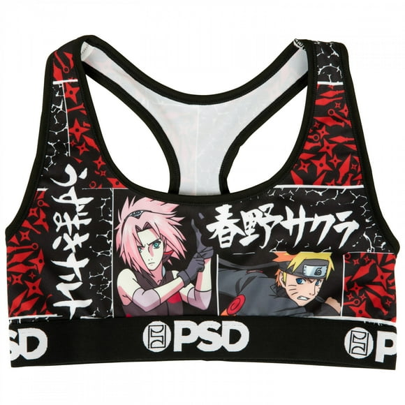 Naruto Sakura Duo PSD Sports Bra-Medium