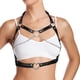 thumbnail image 4 of Cadena de cuerpo de pecho punk Cadena de pecho, accesorio de joyería de cuerpo de moda en forma de corazón decorativo negro, cinturón de arnés de, 4 of 9